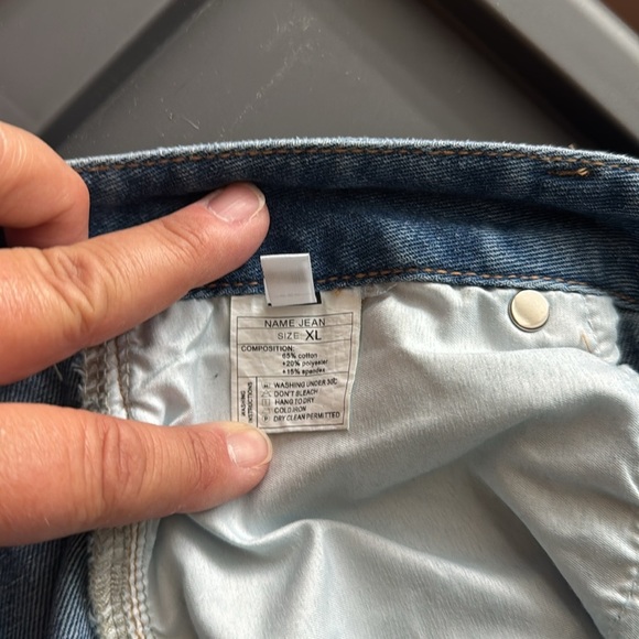 HDLTE NWT Wide LegJeans; Size XL; medium wash - Picture 10 of 11